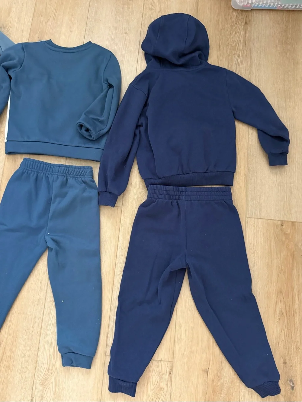 4T Boys 3 Blue Matching Sets Colorblock Kids Sweatshirt and Joggers Set